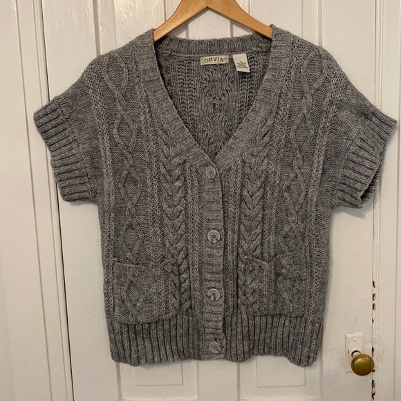 Alpaca-blend Orvis Cardigan - Picture 2 of 5
